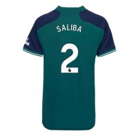 Arsenal William Saliba #2 3rd trikot Frauen 2023-24 Kurzarm